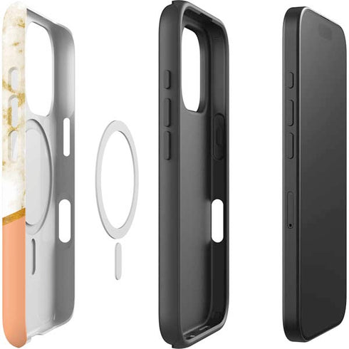 Colored Marble iPhone 16 Pro Magsafe Impact Case